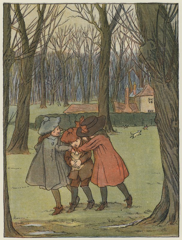 London: In den Kensington Gardens (Farblithografie) von Francis Donkin Bedford