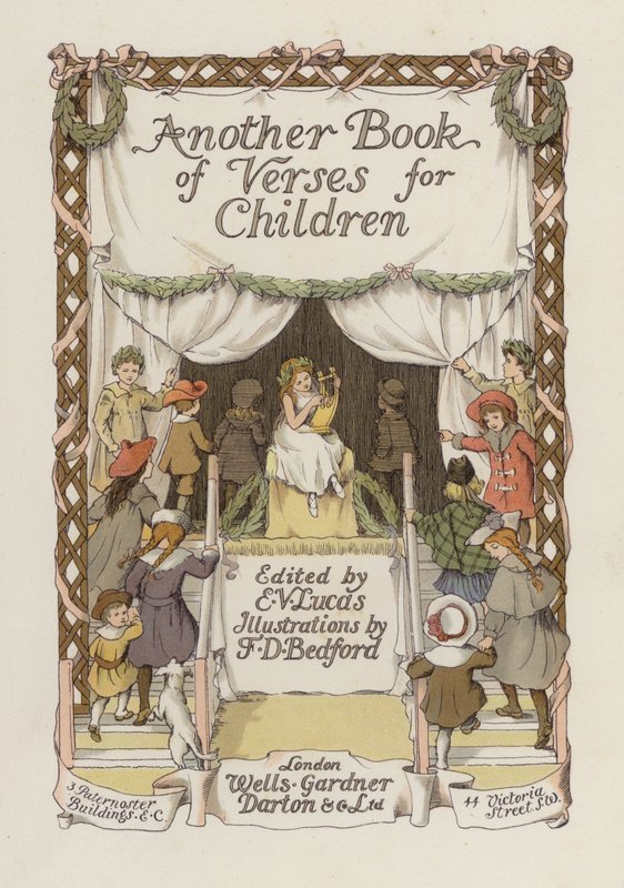 Titelblatt-Illustration für Ein weiteres Buch der Verse von Francis Donkin Bedford