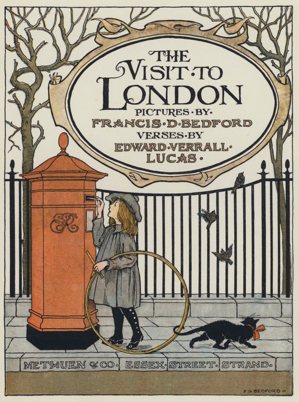 Titelbild-Illustration für Der Besuch in London von Francis Donkin Bedford