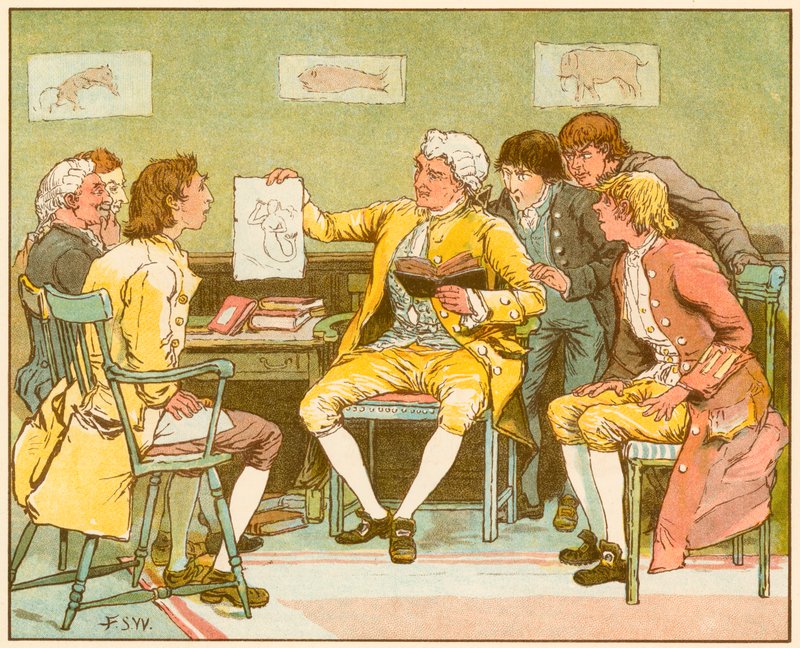 Das verlassene Dorf von Oliver Goldsmith von Francis S. Walker