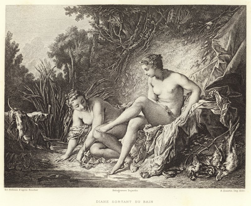 Diana verlässt das Bad von Francois (after) Boucher