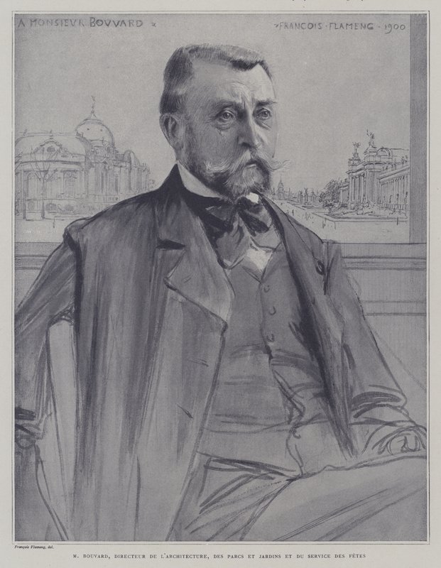 Joseph-Antoine Bouvard, französischer Architekt und Verwalter von Francois (after) Flameng
