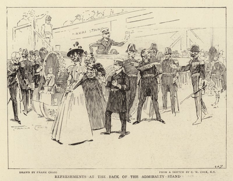 Erfrischungen hinter der Admiralty Tribüne von Frank Craig