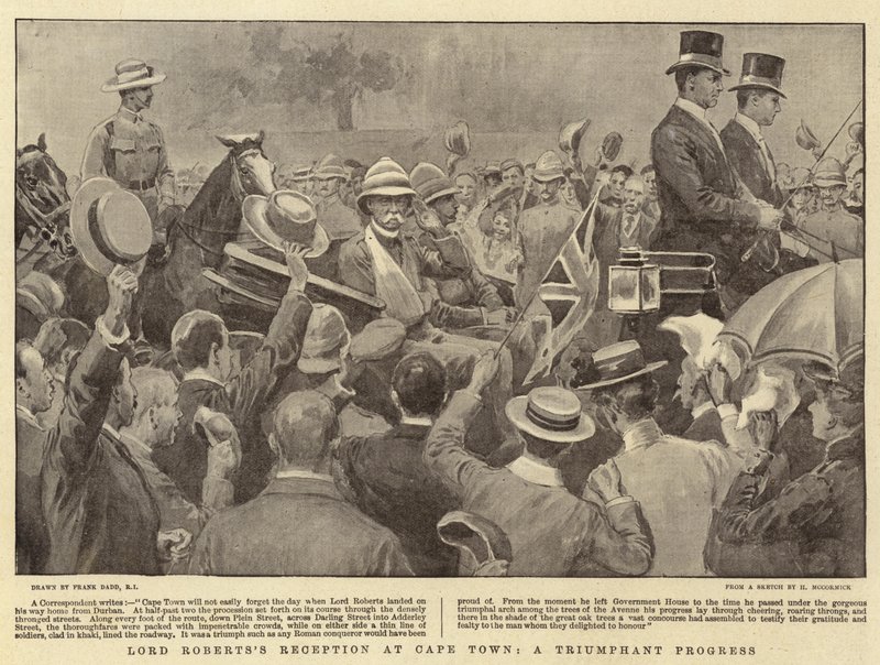 Empfang von Lord Roberts in Kapstadt, ein triumphaler Fortschritt von Frank Dadd