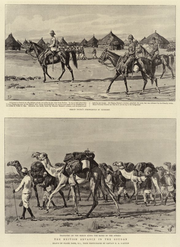 Der britische Vormarsch im Sudan von Frank Dadd