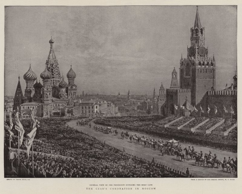 Die Krönung des Zaren in Moskau von Frank Dadd