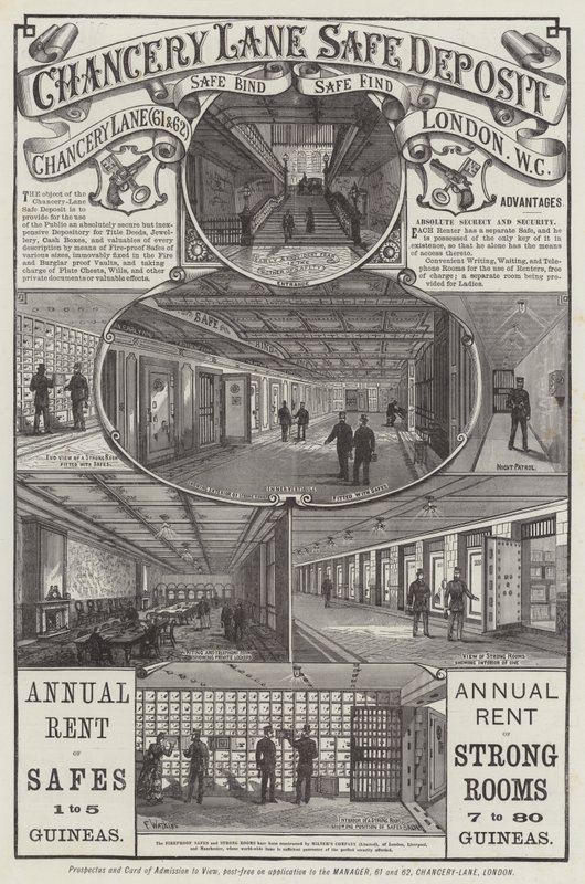 Werbung, Chancery Lane Safe Deposit von Frank Watkins