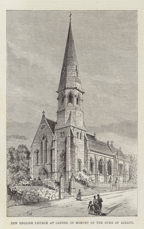 Neue englische Kirche in Cannes, zum Gedenken an den Herzog von Albany von Frank Watkins