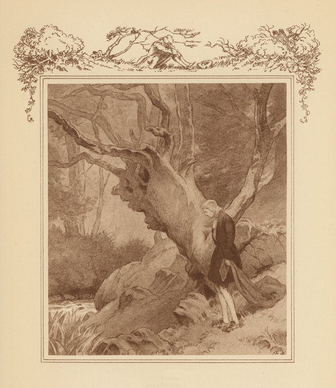 Illustration für Grays Elegie (Farblithografie) von Frank Adams