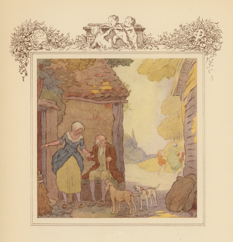 Illustration für Grays Elegie (Farblithografie) von Frank Adams