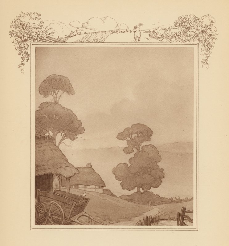 Illustration für Grays Elegie (Farblithografie) von Frank Adams