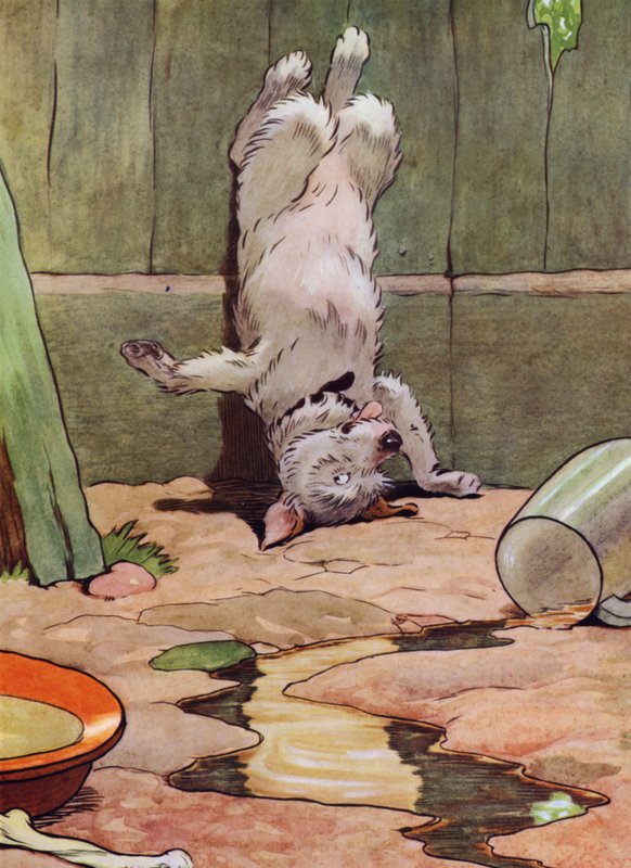 Illustration für Alte Mutter Hubbard von Frank Adams
