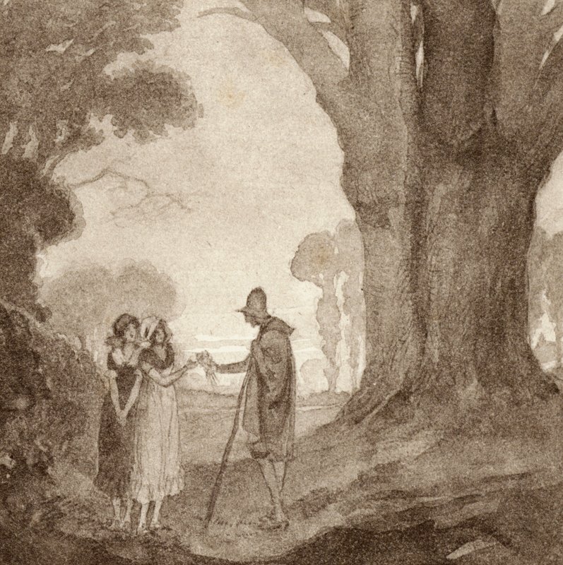 Illustration für The Scholar-Gipsy von Matthew Arnold von Frank Adams
