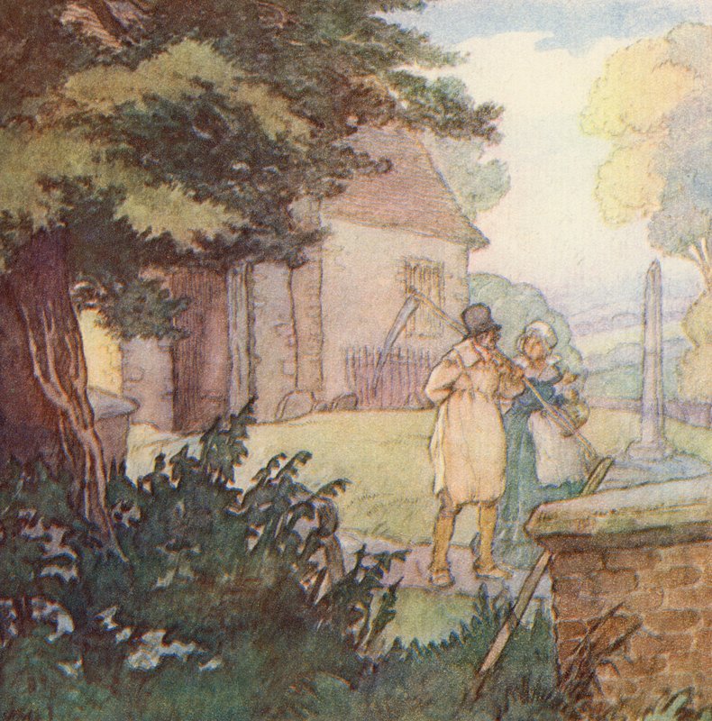 Illustration für The Scholar-Gipsy von Matthew Arnold von Frank Adams