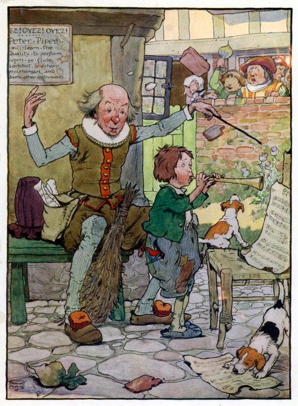 Illustration für Die Geschichte von Tom, dem Pfeifersohn von Frank Adams