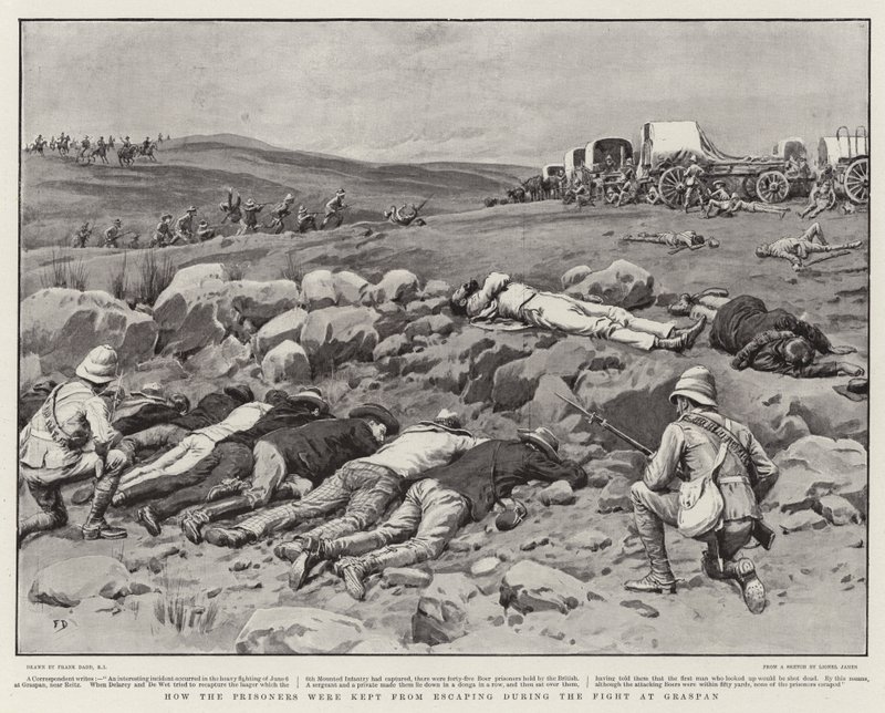 Wie die Gefangenen während des Kampfes bei Graspan am Entkommen gehindert wurden von Frank Dadd