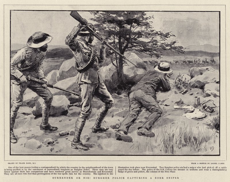 Ergeben oder sterben! Bürgerpolizei fängt einen Buren-Scharfschützen von Frank Dadd