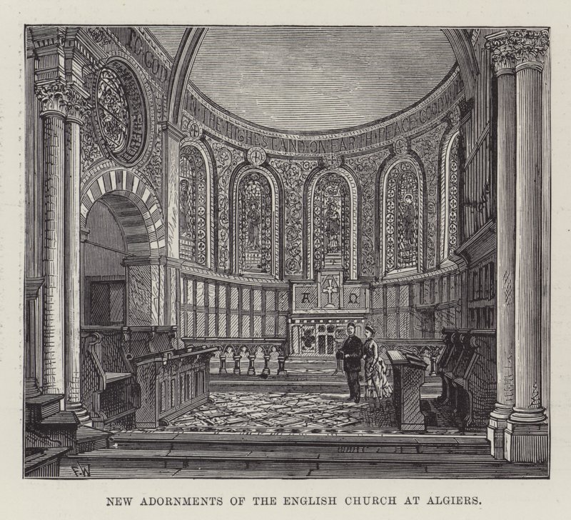 Neue Verzierungen der englischen Kirche in Algier von Frank Watkins
