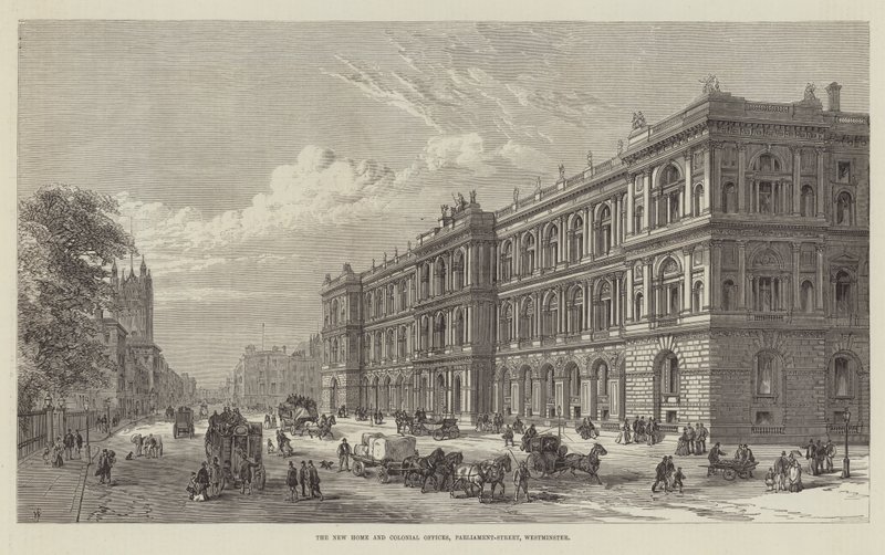 Das neue Heim- und Kolonialamt, Parliament-Street, Westminster von Frank Watkins