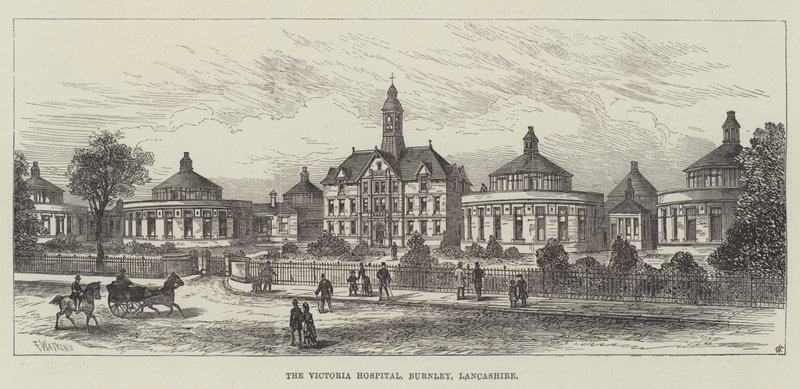 Das Victoria-Krankenhaus, Burnley, Lancashire von Frank Watkins