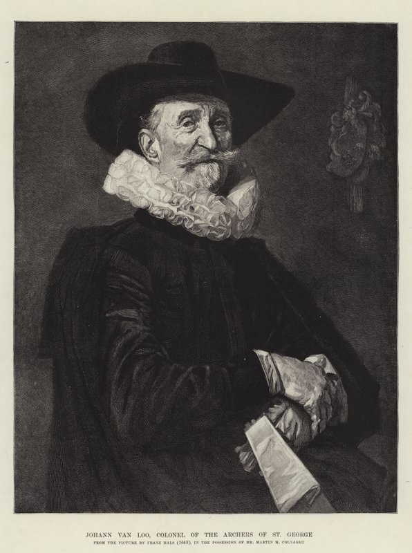 Johann van Loo, Oberst der Bogenschützen von St. Georg von Frans Hals