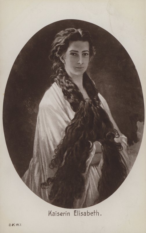 Elisabeth von Bayern, Gemahlin von Kaiser Franz Joseph I. von Österreich (Litho) von Franz Xaver  Winterhalter (after)