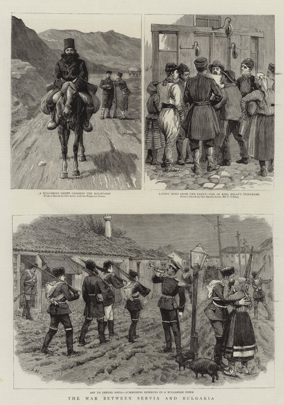 Der Krieg zwischen Serbien und Bulgarien von Frederic Villiers