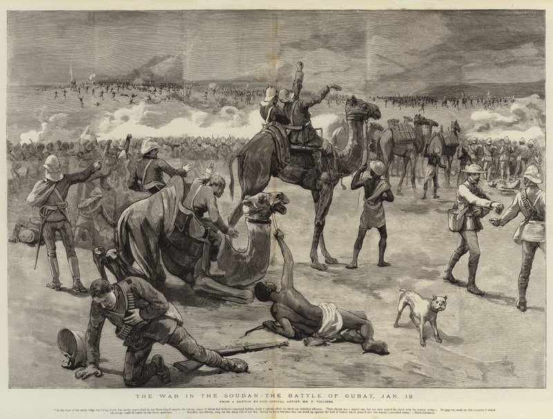 Der Krieg im Sudan, die Schlacht von Gubat, 19. Januar von Frederic Villiers