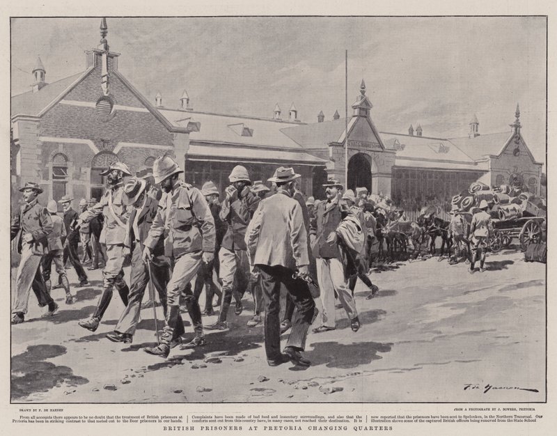Britische Gefangene in Pretoria wechseln die Quartiere von Frederic de Haenen