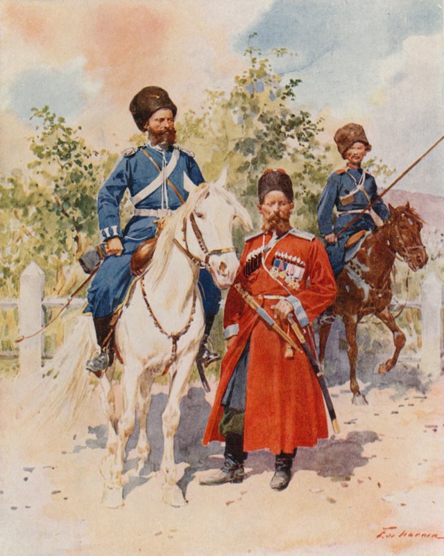 Kosaken der Garde und Kaiserliche Leibgarde von Frederic de Haenen