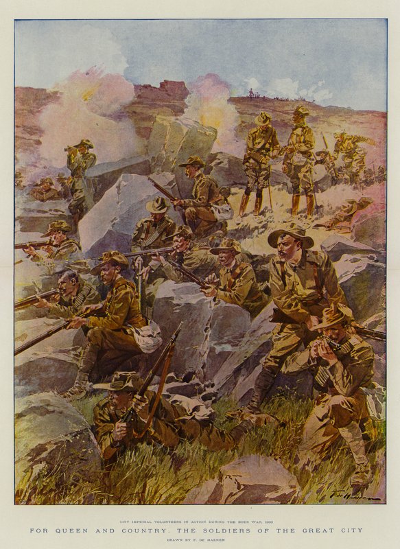 Für Königin und Vaterland, die Soldaten der großen Stadt von Frederic de Haenen