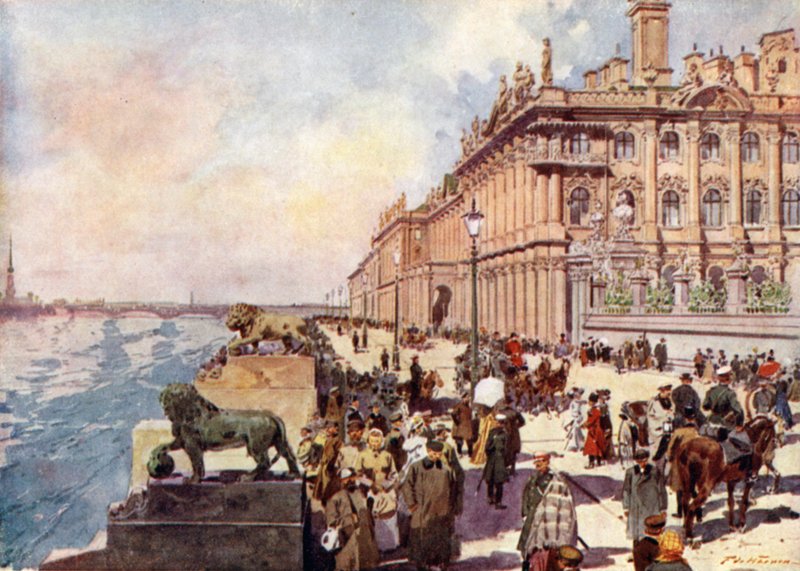Russland: Der Winterpalast an der Newa von Frederic de Haenen