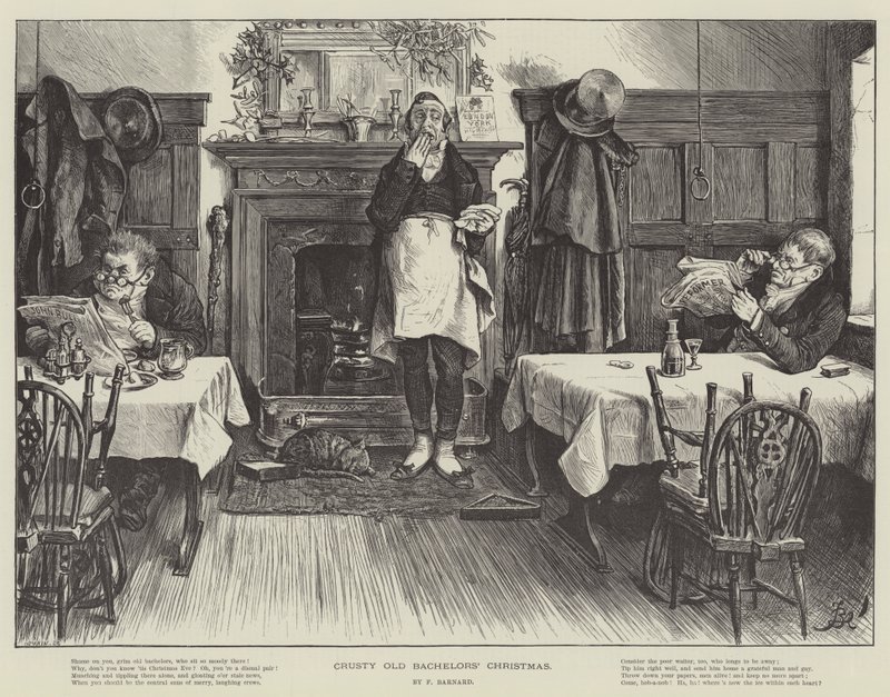 Weihnachten der alten Junggesellen von Frederick Barnard