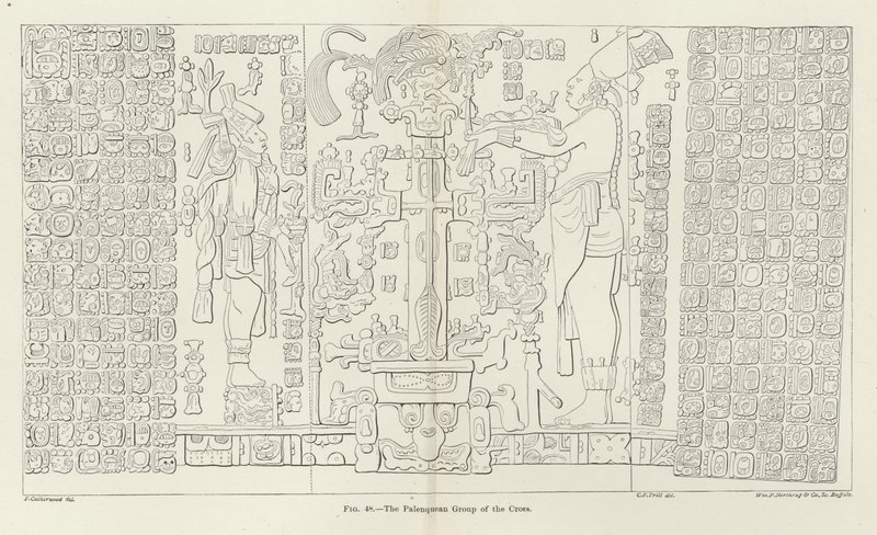 Die Palenque-Gruppe des Kreuzes von Frederick Catherwood