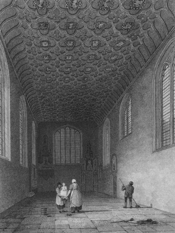 Innenraum der Savoy Chapel, Westminster (Stich) von Frederick (after) Nash