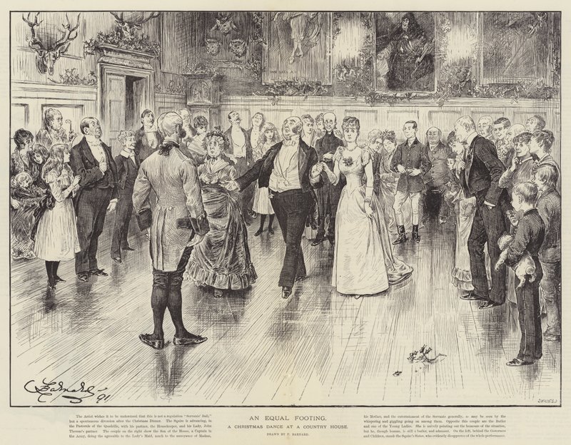 Gleiche Bedingungen, ein Weihnachtsball in einem Landhaus von Frederick Barnard