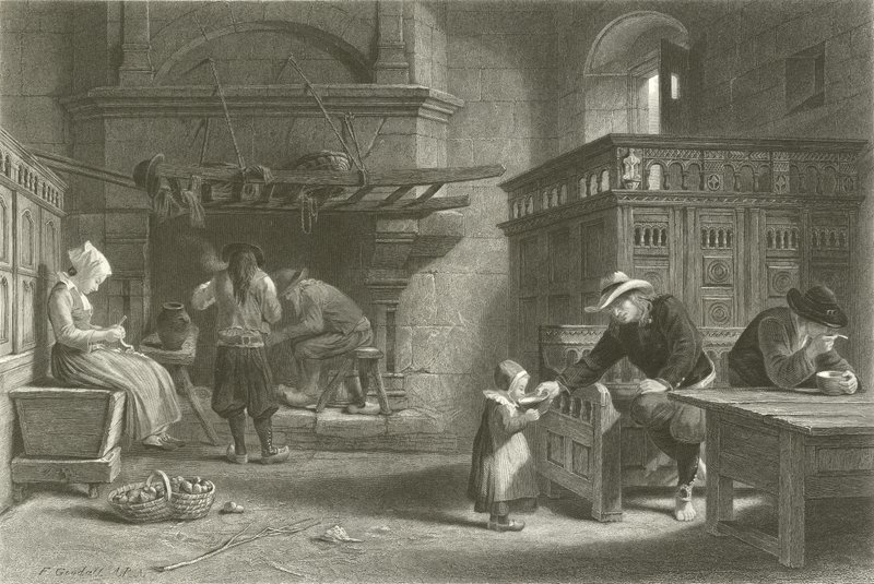Die Heimische Mahlzeit, Bretagne von Frederick Goodall