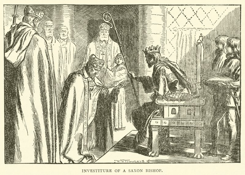 Investitur eines sächsischen Bischofs von Frederick Henry Townsend