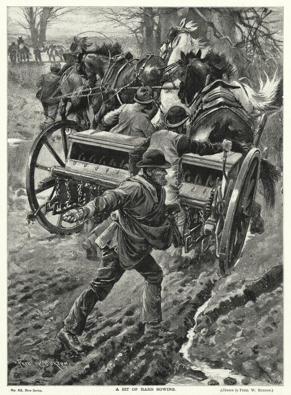 Ein Stück harte Aussaat von Frederick William (after) Burton