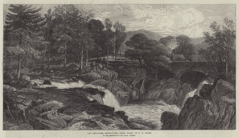 An der Pont-y-Pair, Bettws-y-Coed, Nordwales von Frederick William Hulme