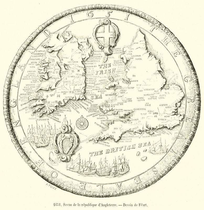 1651, Siegel der Republik England von French School
