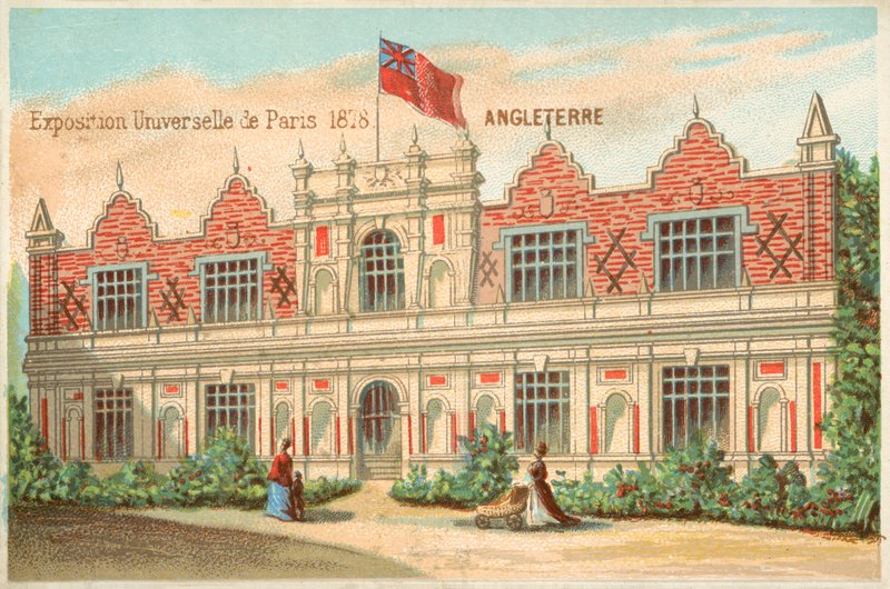 Britischer Pavillon, Weltausstellung, 1878 von French School