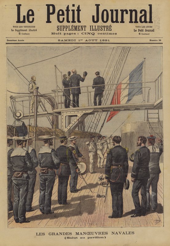 Französische Marine-Manöver von French School