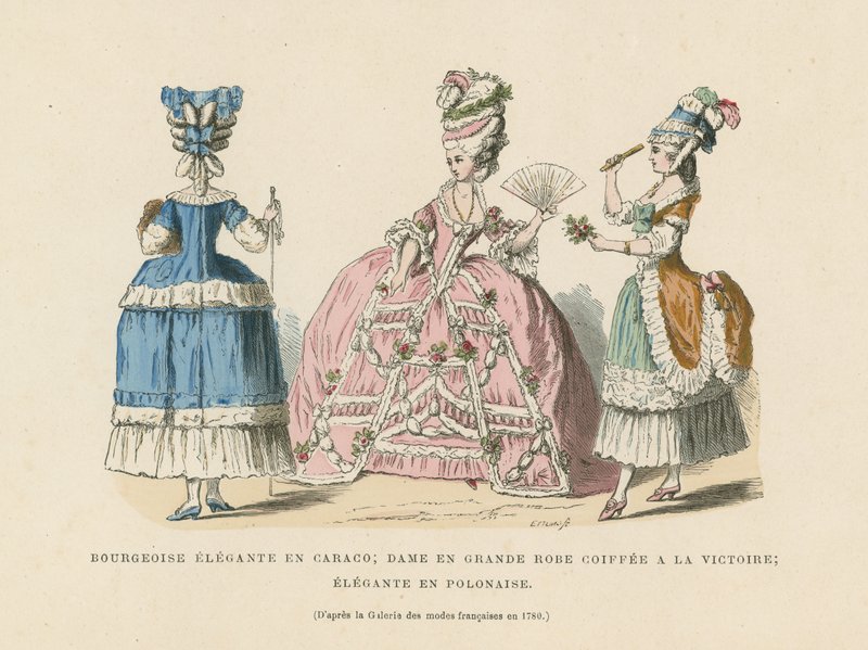 Französische Damenmode, 1780 von French School