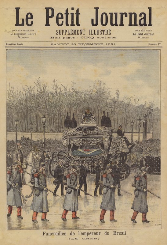 Trauerzug des Kaisers von Brasilien von French School