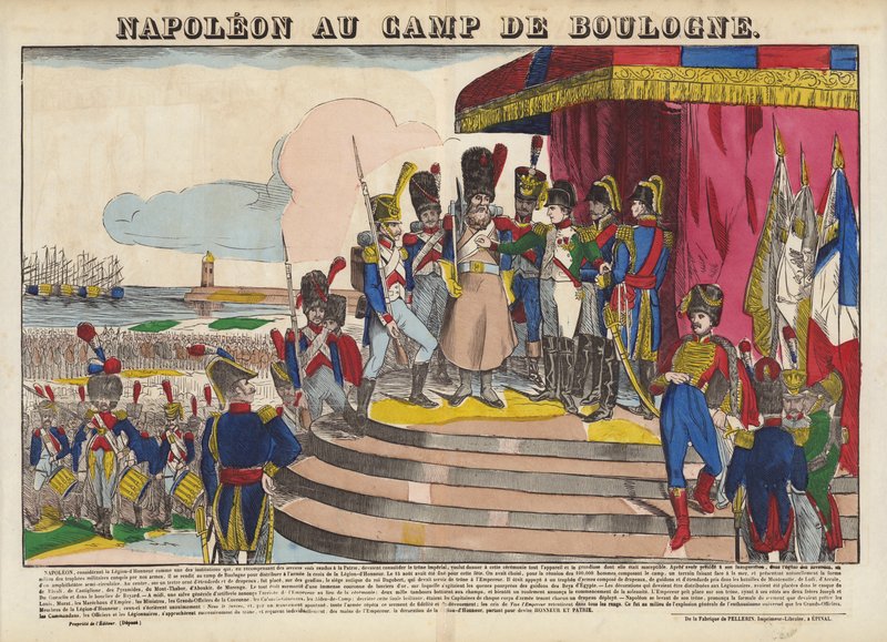 Napoleon im Lager von Boulogne von French School