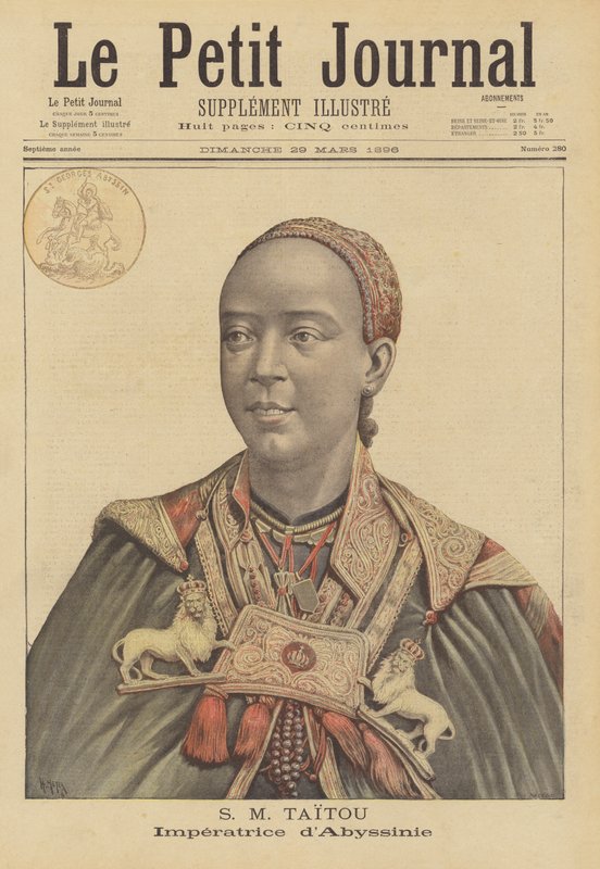 Taytou Betel, Kaiserin Gemahlin von Menelik II. von Äthiopien von French School