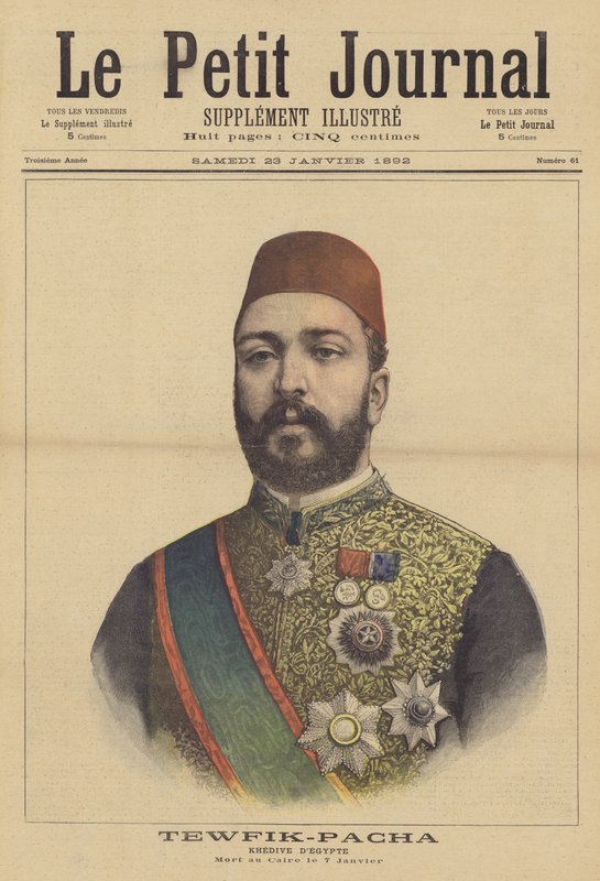 Tewfik Pascha, Khedive von Ägypten von French School