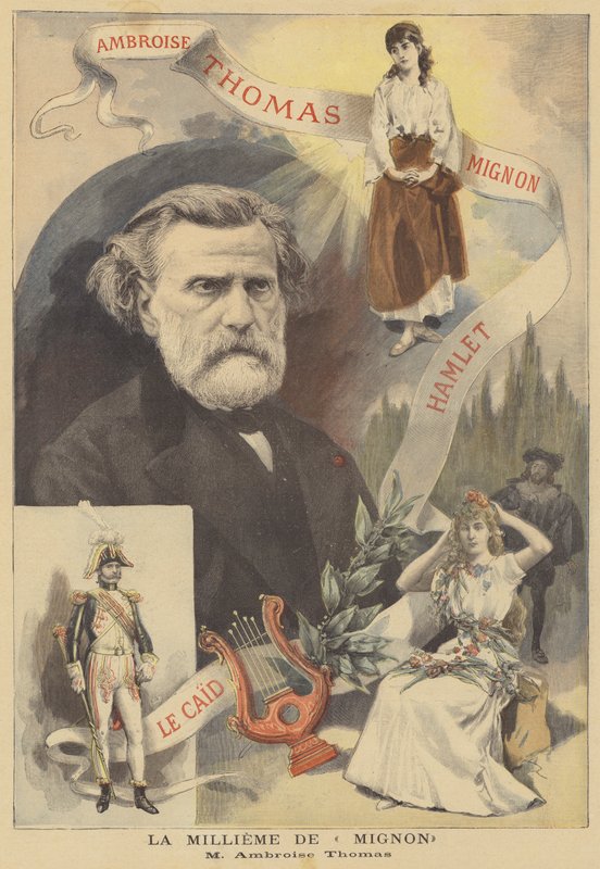 Die 1000. Aufführung von Mignon, von Ambroise Thomas von French School