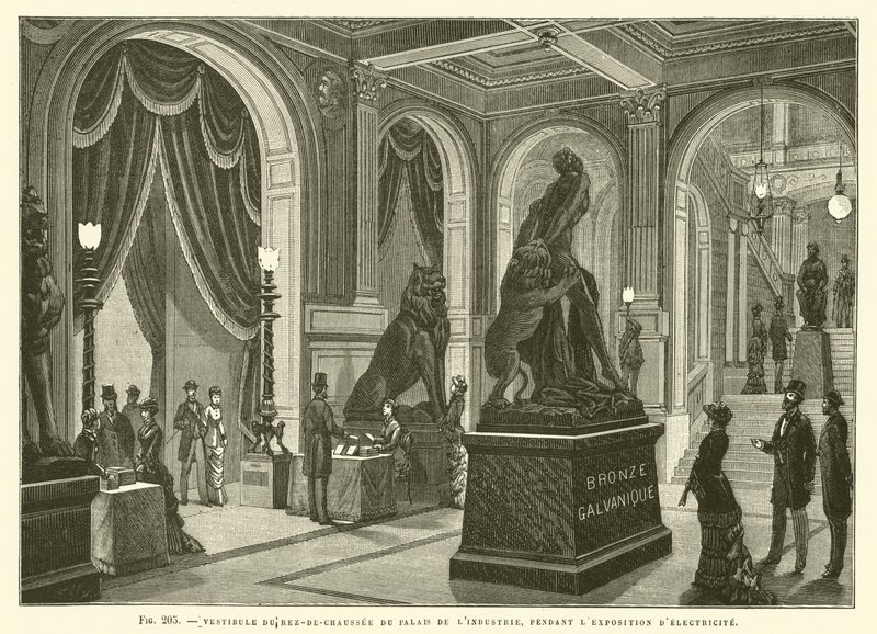 Vestibül des Erdgeschosses des Palais de l